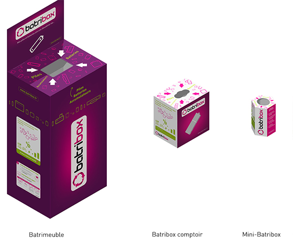 Bac recyclage piles