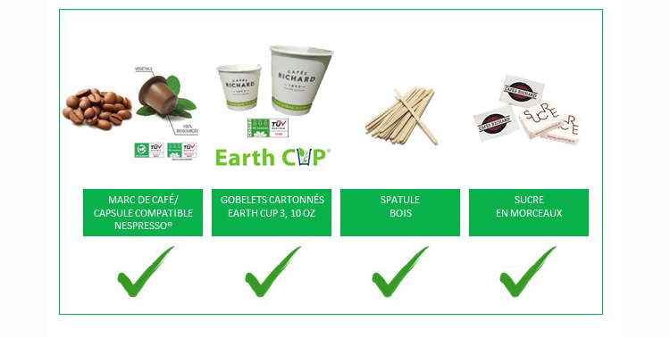 Pause-café 100% compostable