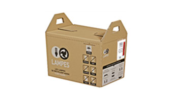 Corbeilles lampes recyclage