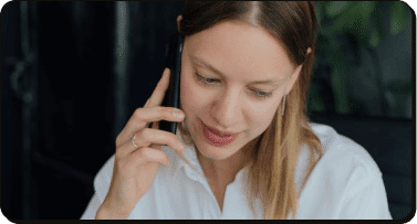 entretien téléphonique avec une chargée d